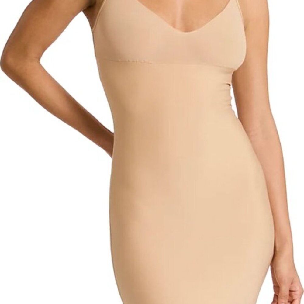 Commando Commando Two-Faced Tech Control Full Slip, Beige, L
